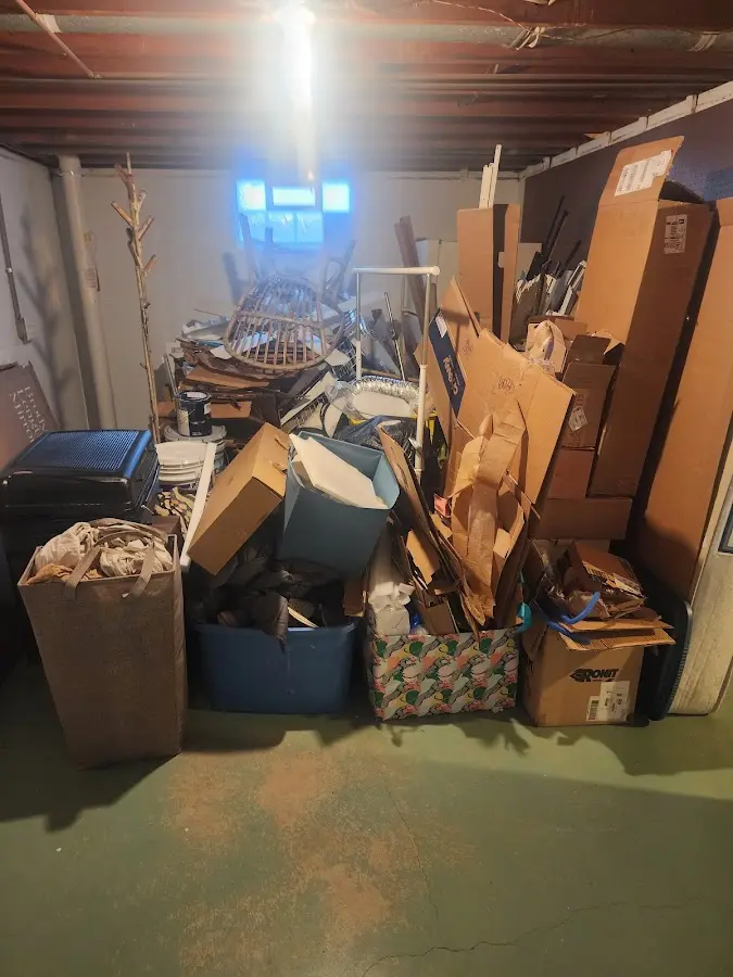 Roll-off dumpster container at job site for 20 Yard Dumpster Rental in Arcola